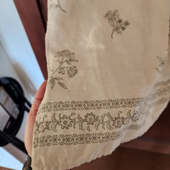 Real Comfort Floral Linen Maxi Skirt - Picture 3 of 11